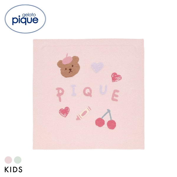 ジェラートピケ キッズアンドベイビー キッズ エアリーモコドローイングベアブランケット gelato pique Kids＆Baby KIDS