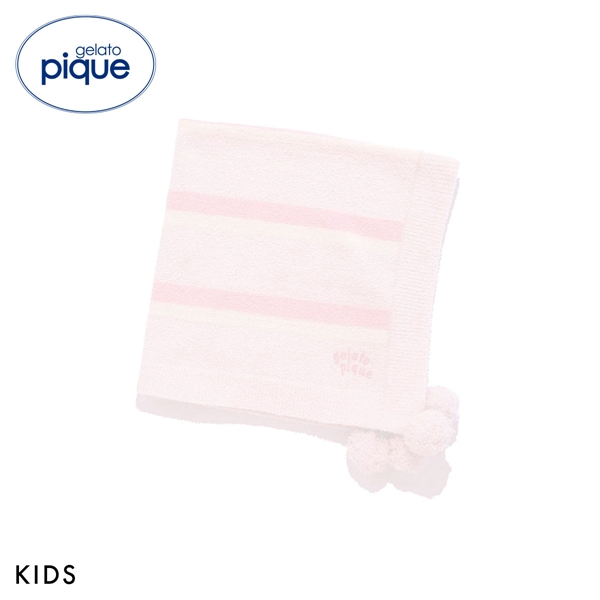 ジェラートピケ キッズアンドベイビー キッズ エアリーモコランダムボーダーブランケット ジェラピケ ルームウェア gelato pique Kids＆Baby KIDS