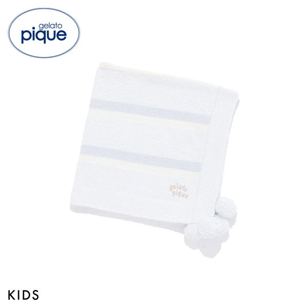 ジェラートピケ キッズアンドベイビー キッズ エアリーモコランダムボーダーブランケット ジェラピケ ルームウェア gelato pique Kids＆Baby KIDS