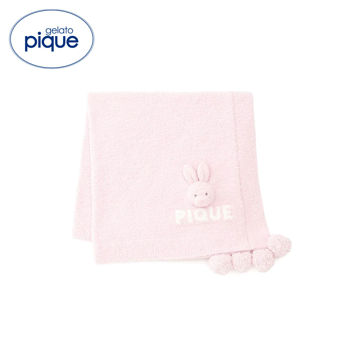ジェラートピケ キッズアンドベイビー キッズ パウダーアニマルブランケット うさぎ ジェラピケ gelato pique Kids＆Baby BABY(LPI-薄ピンク-Free)