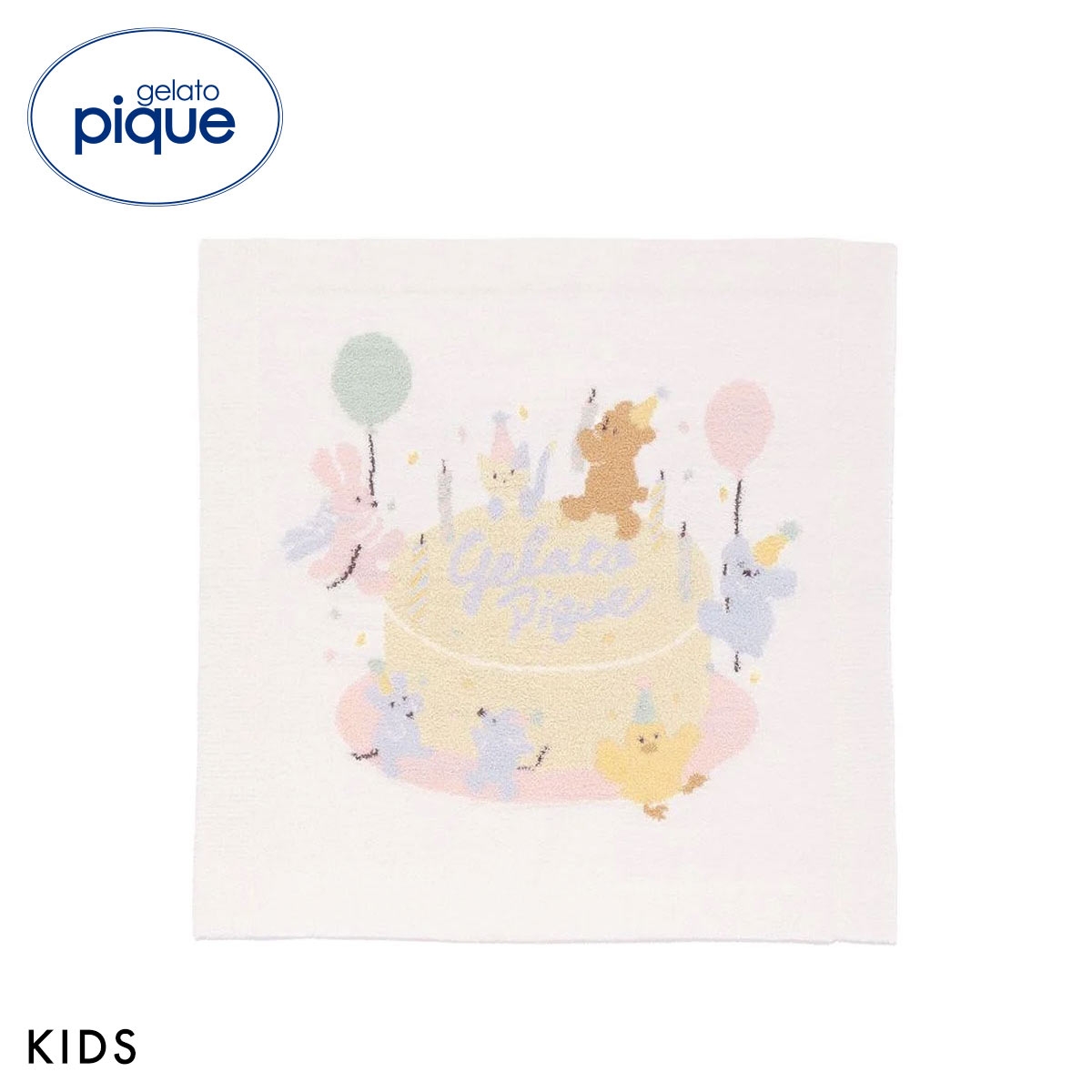 ジェラートピケ キッズアンドベイビー キッズ フェイバリットモチーフジャガードブランケット KIDS gelato pique Kids＆BABY(OW-オフホワイト-Free)