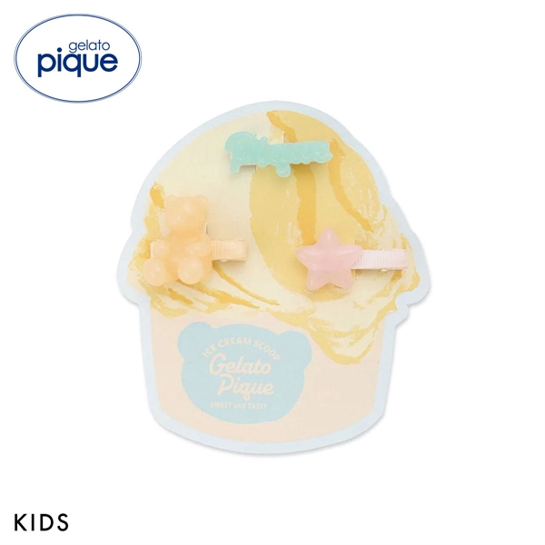 ジェラートピケ キッズアンドベイビー キッズ アイスクリームベアヘアクリップ ジェラピケ gelato pique Kids＆BABY KIDS