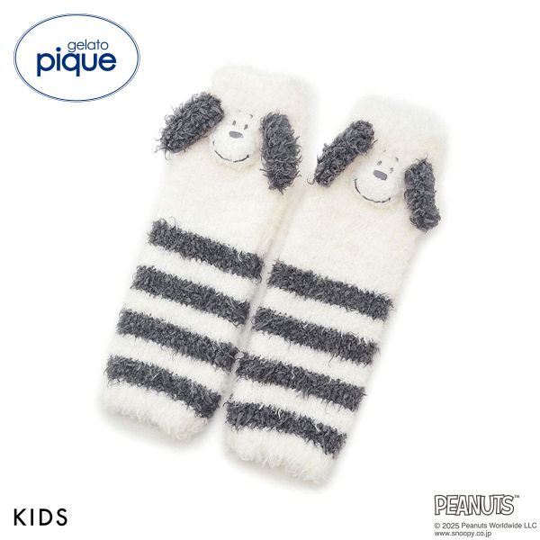 ジェラートピケ キッズアンドベイビー gelato pique Kids＆Baby PEANUTS PUPPIES KIDSスヌーピーレッグウォーマー ジェラピケ キッズ