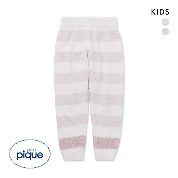 ジェラートピケ キッズアンドベイビー キッズ ベビモコボーダーロングパンツ ジェラピケ パジャマ ルームウェア gelato pique Kids＆Baby Kids