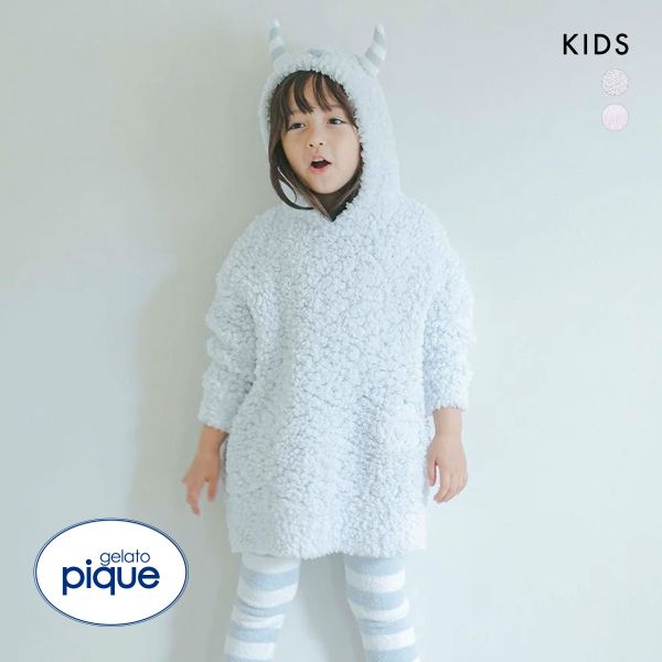 ジェラートピケ キッズアンドベイビー gelato pique Kids＆Baby 【PIQUE MONSTER】【KIDS】フーディ ジェラピケ パジャマ ルームウェア