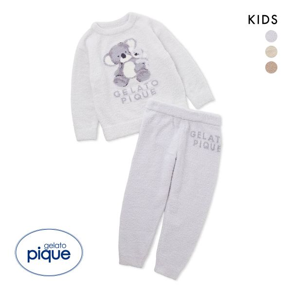 ジェラートピケ キッズアンドベイビー キッズ アニマルプルオーバ&ロングパンツセット ジェラピケ ルームウェア パジャマ gelato pique Kids＆Baby
