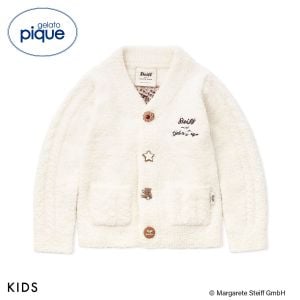 ジェラートピケ キッズアンドベイビー キッズ シュタイフ パウダージャガードカーディガン ジェラピケ gelato pique Kids＆Baby KIDS Steiff