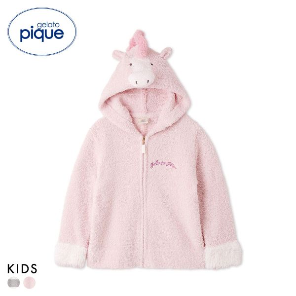 ジェラートピケ キッズアンドベイビー キッズ ベビモコポニーパーカ ジェラピケ ルームウェア gelato pique Kids＆Baby kids