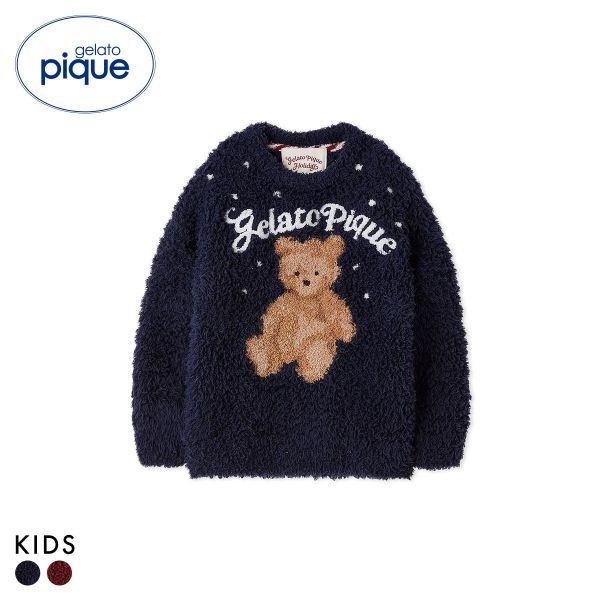 ジェラートピケ キッズアンドベイビー キッズ HOLIDAY KIDS ジェラートスノーベアジャガードプルオーバー ジェラピケ