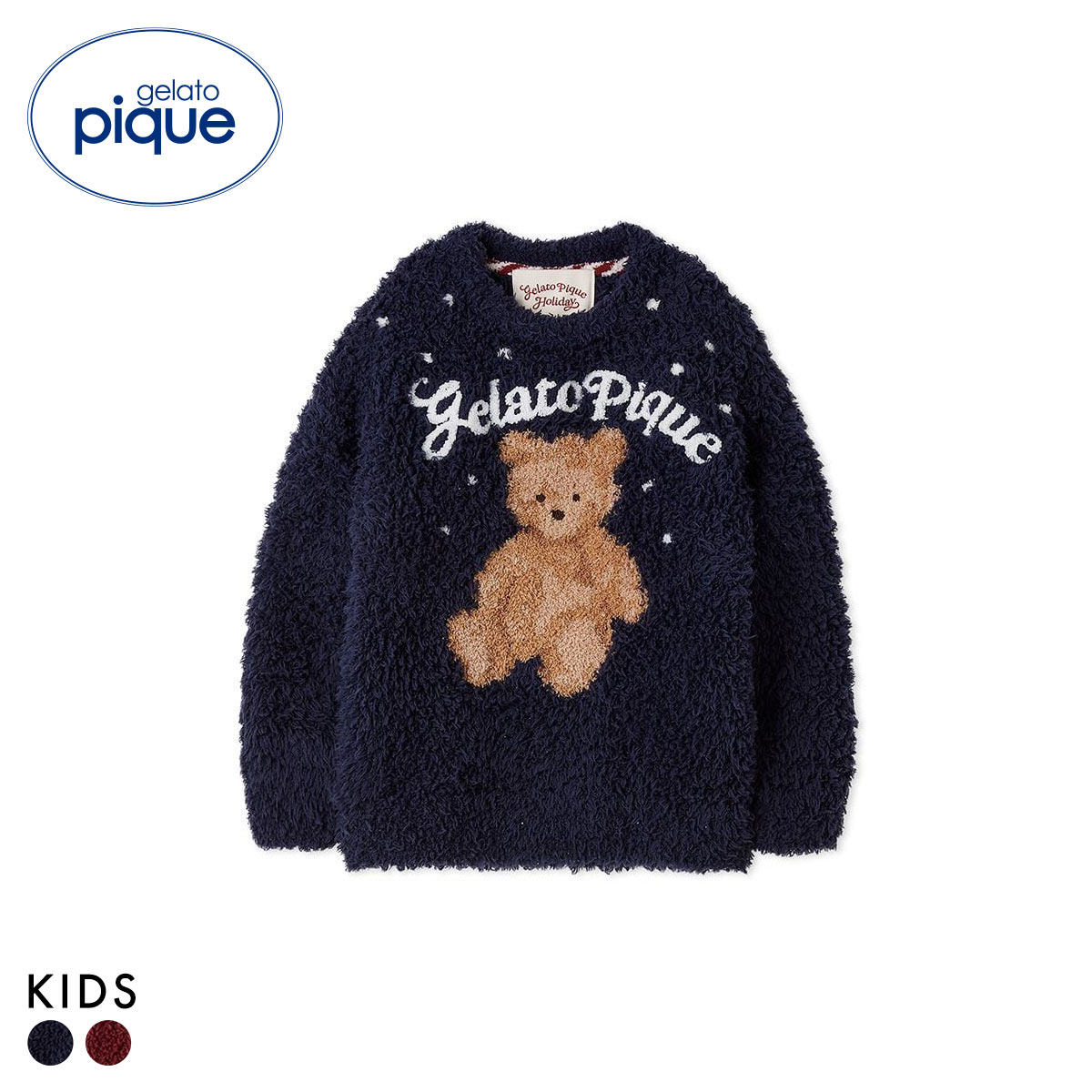 ジェラートピケ キッズアンドベイビー キッズ HOLIDAY KIDS ジェラートスノーベアジャガードプルオーバー ジェラピケ