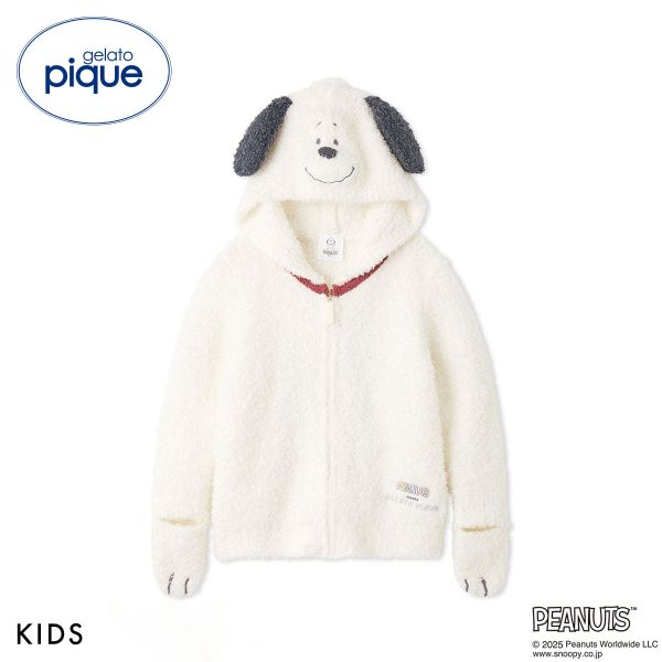 ジェラートピケ キッズアンドベイビー gelato pique Kids＆Baby PEANUTS PUPPIES KIDSスヌーピーパーカ ジェラピケ ルームウェア