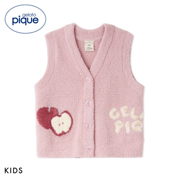ジェラートピケ キッズアンドベイビー キッズ ベビモコモチーフジャガードベスト ジェラピケ ルームウェア gelato pique Kids＆Baby KIDS
