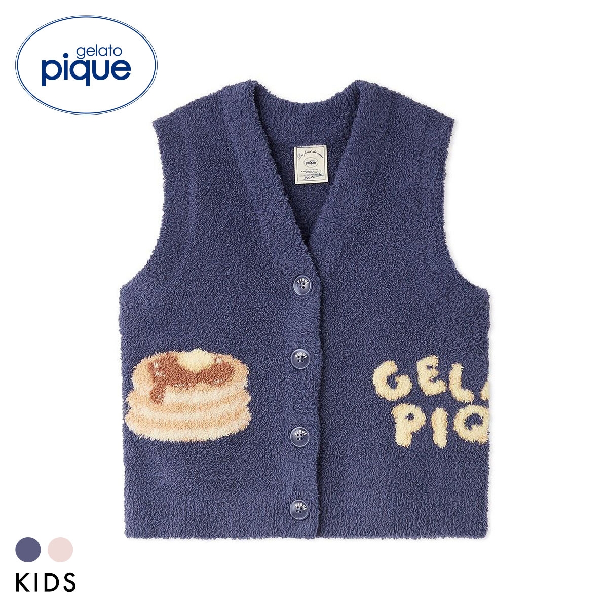 ジェラートピケ キッズアンドベイビー キッズ ベビモコモチーフジャガードベスト ジェラピケ ルームウェア gelato pique Kids＆Baby KIDS