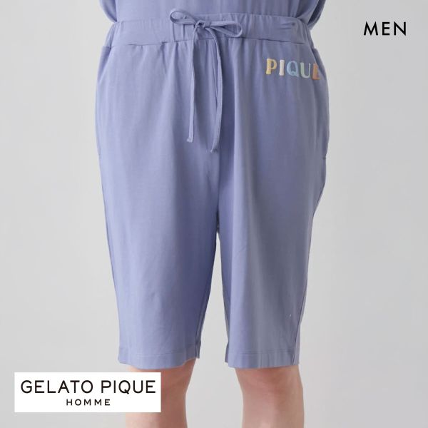 ジェラートピケ オム メンズ ドーナツベアハーフパンツ ジェラピケ パジャマ ルームウェア gelato pique HOMME