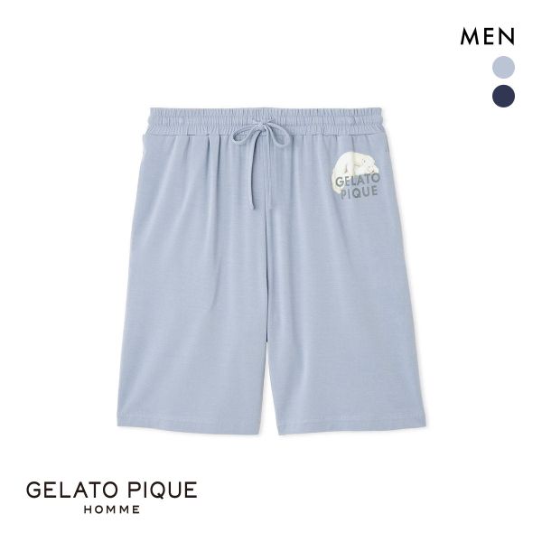 ジェラートピケ オム メンズ レーヨンクッキーアイスサンドハーフパンツ ジェラピケ パジャマ ルームウェア gelato pique HOMME