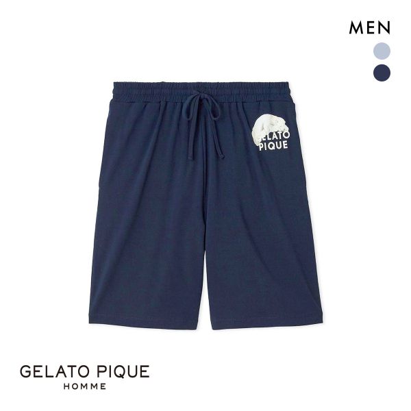 ジェラートピケ オム メンズ レーヨンクッキーアイスサンドハーフパンツ ジェラピケ パジャマ ルームウェア gelato pique HOMME