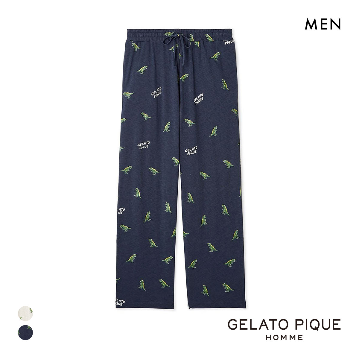 gelato pique  オム　ダイナソー プルオーバー パジャマロングパンツ セール】ダイナソー柄ロングパンツ（ルームウェア/パジャマ