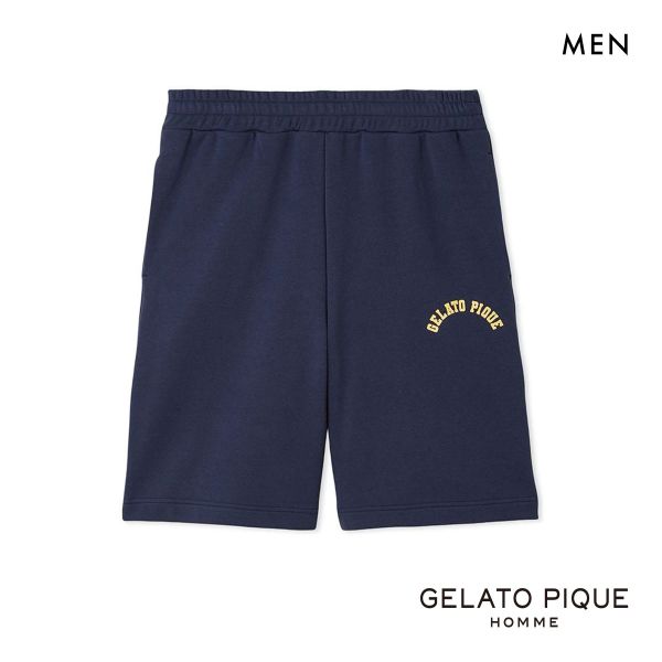 ジェラートピケ オム メンズ スポーティベア裏毛ハーフパンツ ジェラピケ パジャマ ルームウェア gelato pique HOMME
