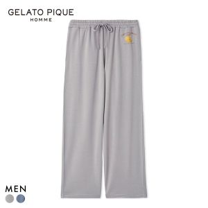 ジェラートピケ オム メンズ クッキーワンポイントプリントロングパンツ ジェラピケ ルームウェア gelato pique HOMME