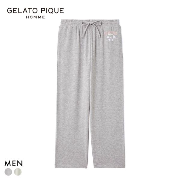 ジェラートピケ オム メンズ グッドモーニングベアレーヨンロングパンツ ジェラピケ パジャマ ルームウェア gelato pique HOMME