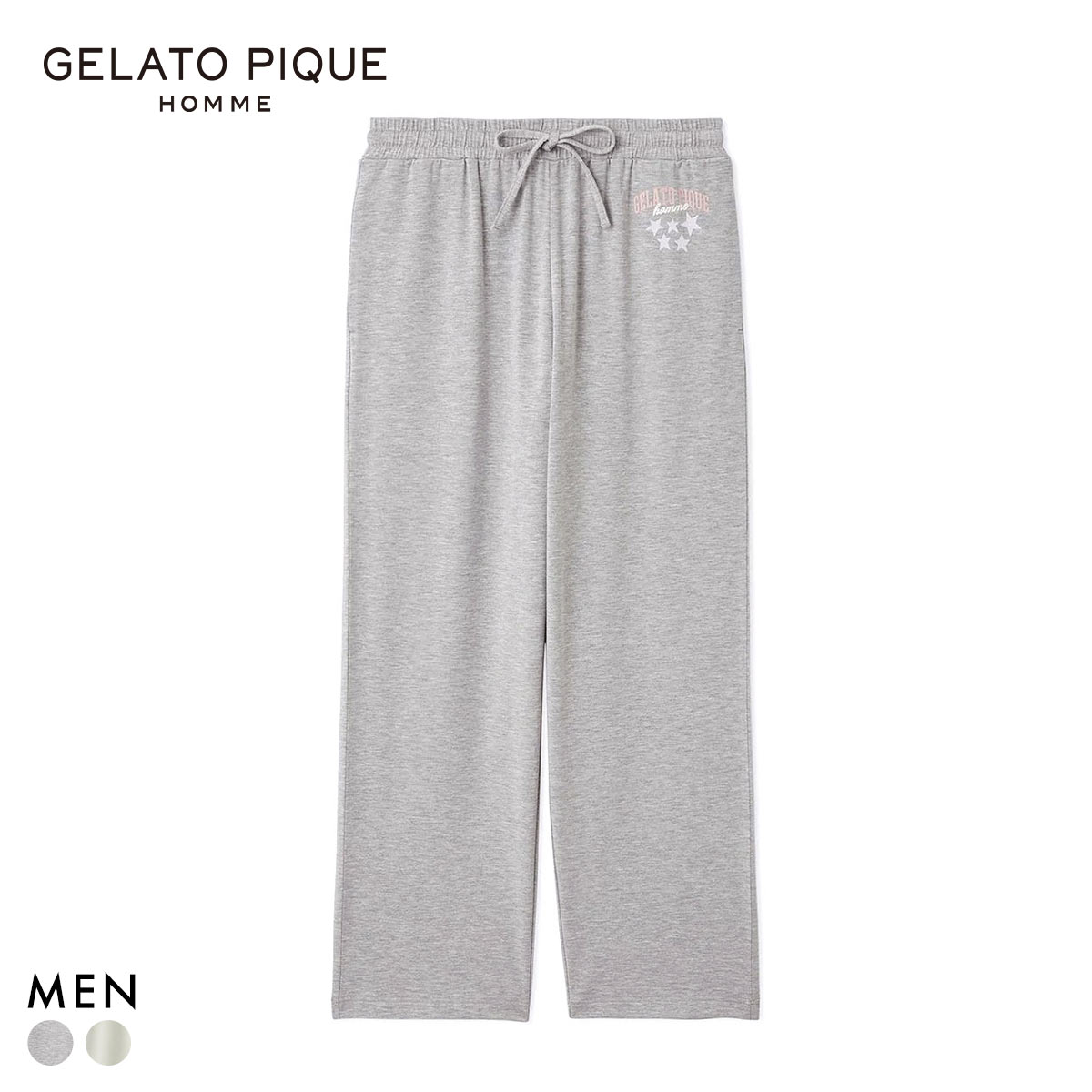 ジェラートピケ オム メンズ グッドモーニングベアレーヨンロングパンツ ジェラピケ パジャマ ルームウェア gelato pique HOMME