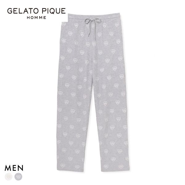 ジェラートピケ オム メンズ ワッフルロングパンツ ジェラピケ パジャマ ルームウェア gelato pique HOMME