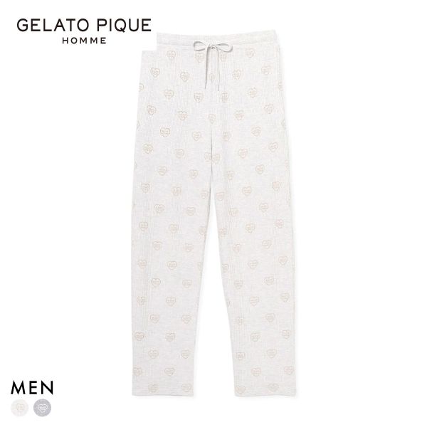 ジェラートピケ オム メンズ ワッフルロングパンツ ジェラピケ パジャマ ルームウェア gelato pique HOMME