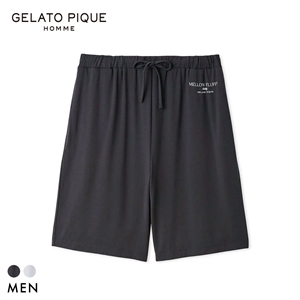 ジェラートピケ オム メンズ 接触冷感 COOLレーヨンロゴハーフパンツ ジェラピケ パジャマ ルームウェア GELATO PIQUE HOMME