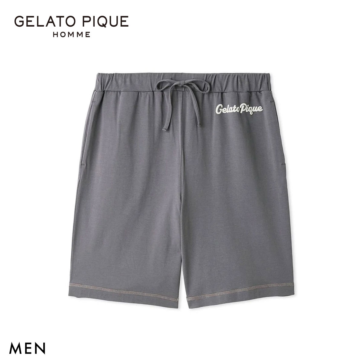 ジェラートピケ オム メンズ アイスクリームベアワンポイントハーフパンツ ジェラピケ ルームウェア GELATO PIQUE HOMME
