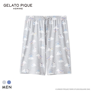 ジェラートピケ オム メンズ ドラゴンクエスト 総柄ハーフパンツ ジェラピケ パジャマ ルームウェア GELATO PIQUE DRAGON QUEST HOMME