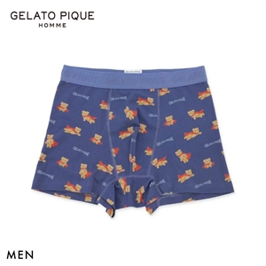 ジェラートピケ オム メンズ ヒーローベア柄ボクサーパンツ ジェラピケ GELATO PIQUE HOMME