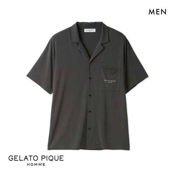 30%OFF ジェラートピケ オム メンズ 接触冷感 COOLレーヨンシャツ ジェラピケ パジャマ ルームウェア gelato pique HOMME 30%OFF ジェラートピケ オム メンズ 接触冷感 COOLレーヨンシャツ ジェラピケ パジャマ ルームウェア gelato pique HOMME