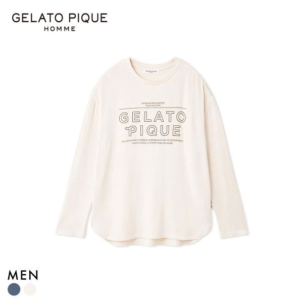 ジェラートピケ オム メンズ 吸湿発熱レーヨンロンT ジェラピケ パジャマ ルームウェア gelato pique HOMME