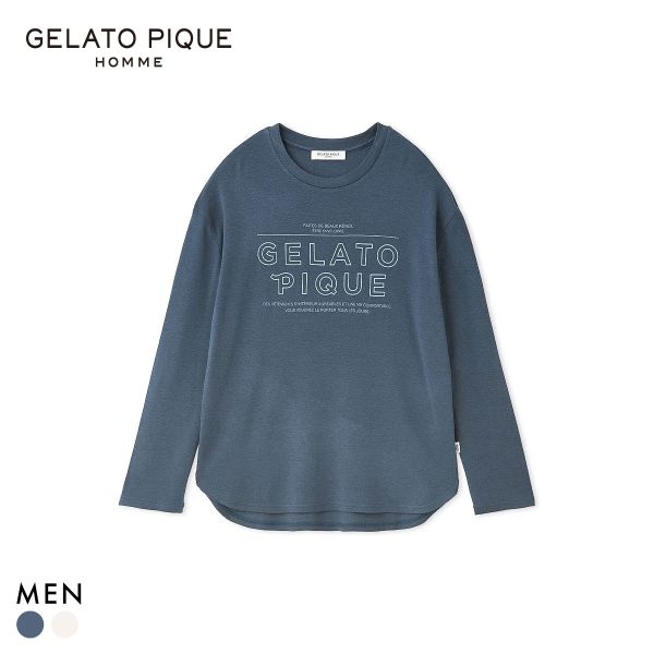 ジェラートピケ オム メンズ 吸湿発熱レーヨンロンT ジェラピケ パジャマ ルームウェア gelato pique HOMME