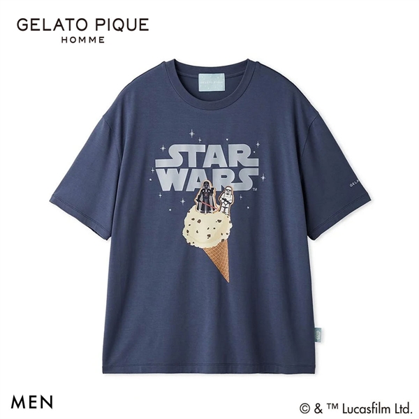 ジェラートピケ STAR WARS オム メンズ ワンポイントTシャツ ジェラピケ スターウォーズ パジャマ GELATO PIQUE HOMME