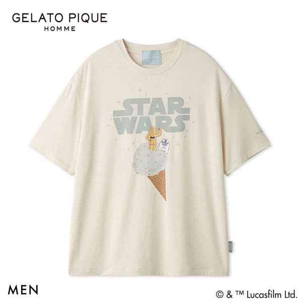 ジェラートピケ STAR WARS オム メンズ ワンポイントTシャツ ジェラピケ スターウォーズ パジャマ GELATO PIQUE HOMME