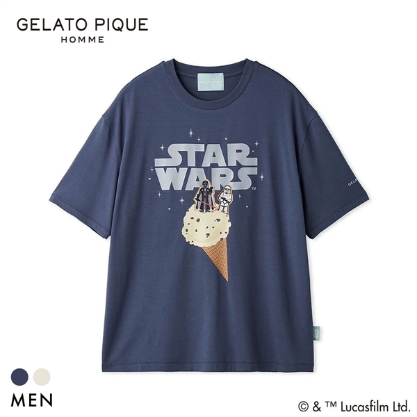 ジェラートピケ STAR WARS オム メンズ ワンポイントTシャツ ジェラピケ スターウォーズ パジャマ GELATO PIQUE HOMME