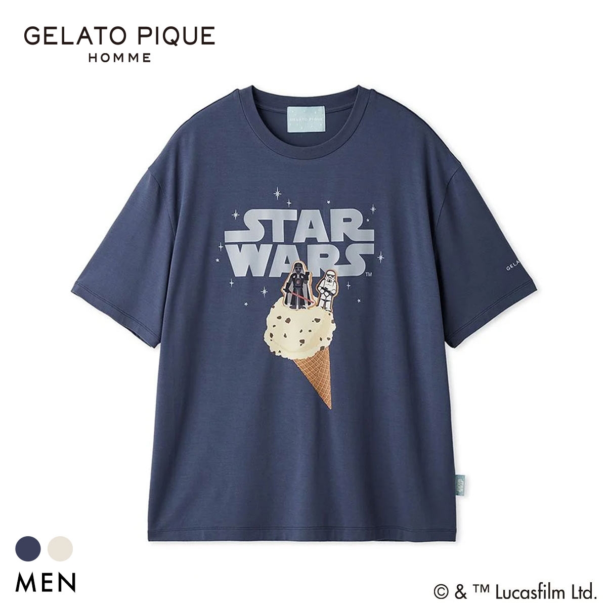 ジェラートピケ STAR WARS オム メンズ ワンポイントTシャツ ジェラピケ スターウォーズ パジャマ GELATO PIQUE HOMME