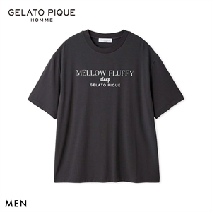 ジェラートピケ オム メンズ 接触冷感 COOLレーヨンロゴTシャツ ジェラピケ パジャマ GELATO PIQUE HOMME