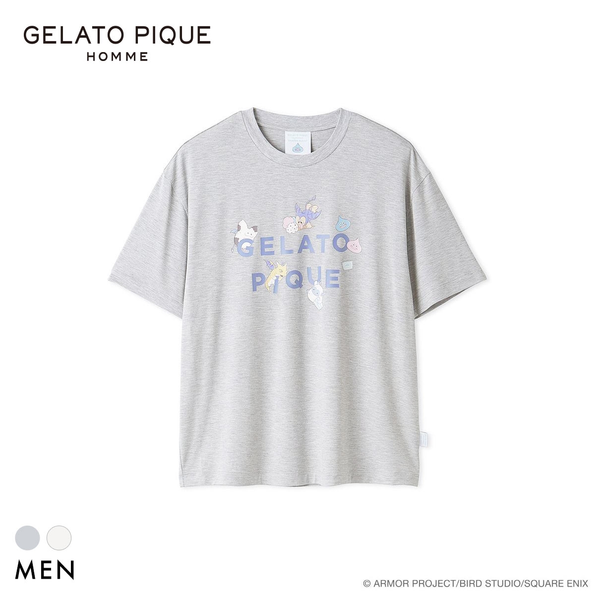 ジェラートピケ オム メンズ ドラゴンクエスト ワンポイントTシャツ ジェラピケ パジャマ ルームウェア GELATO PIQUE DRAGON QUEST HOMME