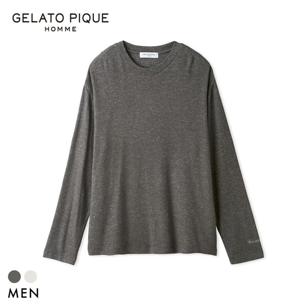 ジェラートピケ オム メンズ スノークルーネックロンT ジェラピケ パジャマ ルームウェア gelato pique HOMME