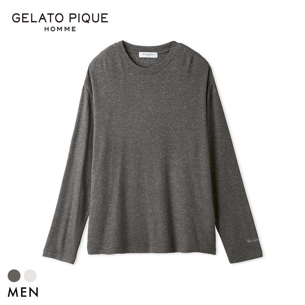 ジェラートピケ オム メンズ スノークルーネックロンT ジェラピケ パジャマ ルームウェア gelato pique HOMME