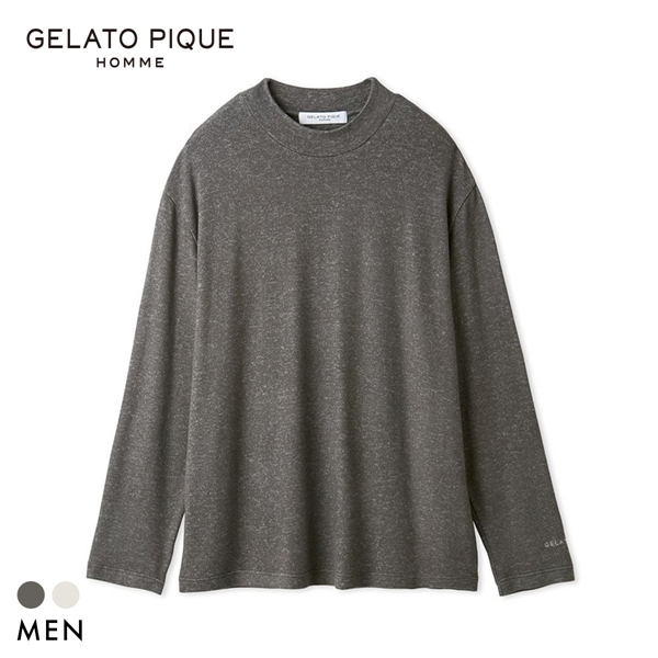 ジェラートピケ オム メンズ スノーモックネックロンT ジェラピケ パジャマ ルームウェア gelato pique HOMME