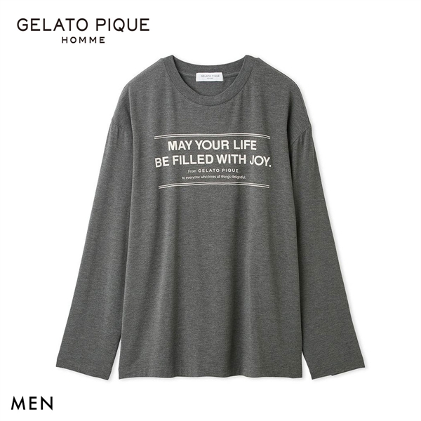 ジェラートピケ オム メンズ レーヨンロゴロンT ジェラピケ パジャマ ルームウェア gelato pique HOMME
