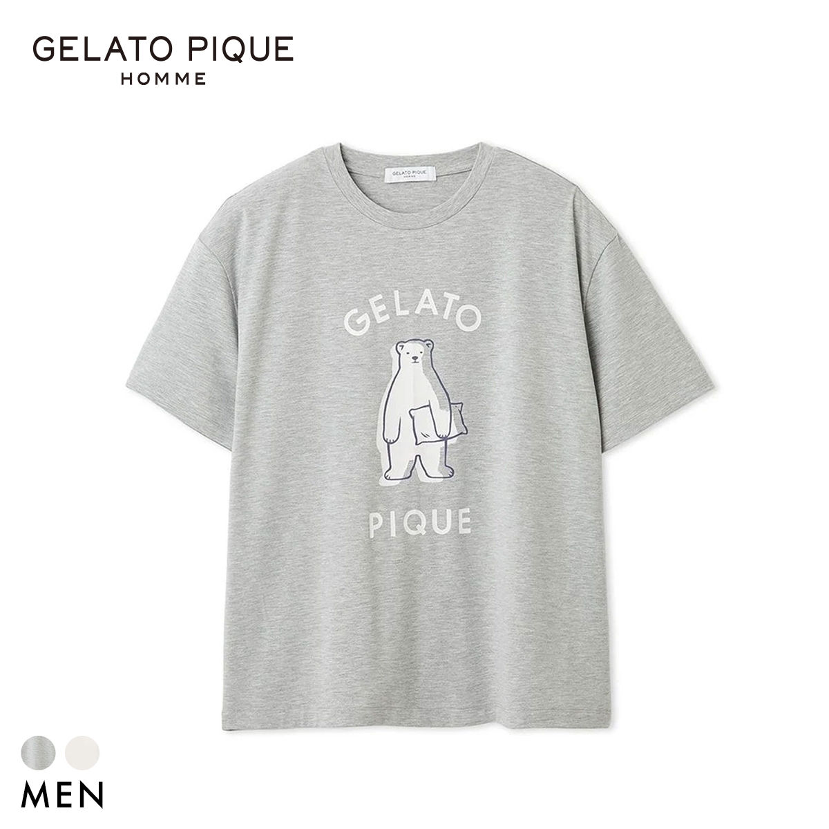 ジェラートピケ オム メンズ IFMC. ワンポイントTシャツ ジェラピケ パジャマ GELATO PIQUE HOMME