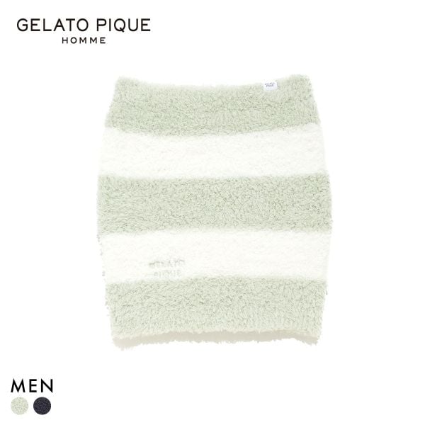 ジェラートピケ オム メンズ ジェラート2ボーダーウエストウォーマー ジェラピケ gelato pique HOMME