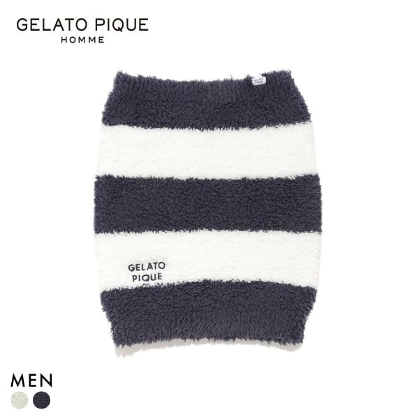 ジェラートピケ オム メンズ ジェラート2ボーダーウエストウォーマー ジェラピケ gelato pique HOMME