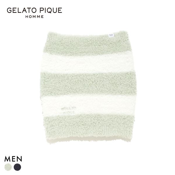 ジェラートピケ オム メンズ ジェラート2ボーダーウエストウォーマー ジェラピケ gelato pique HOMME