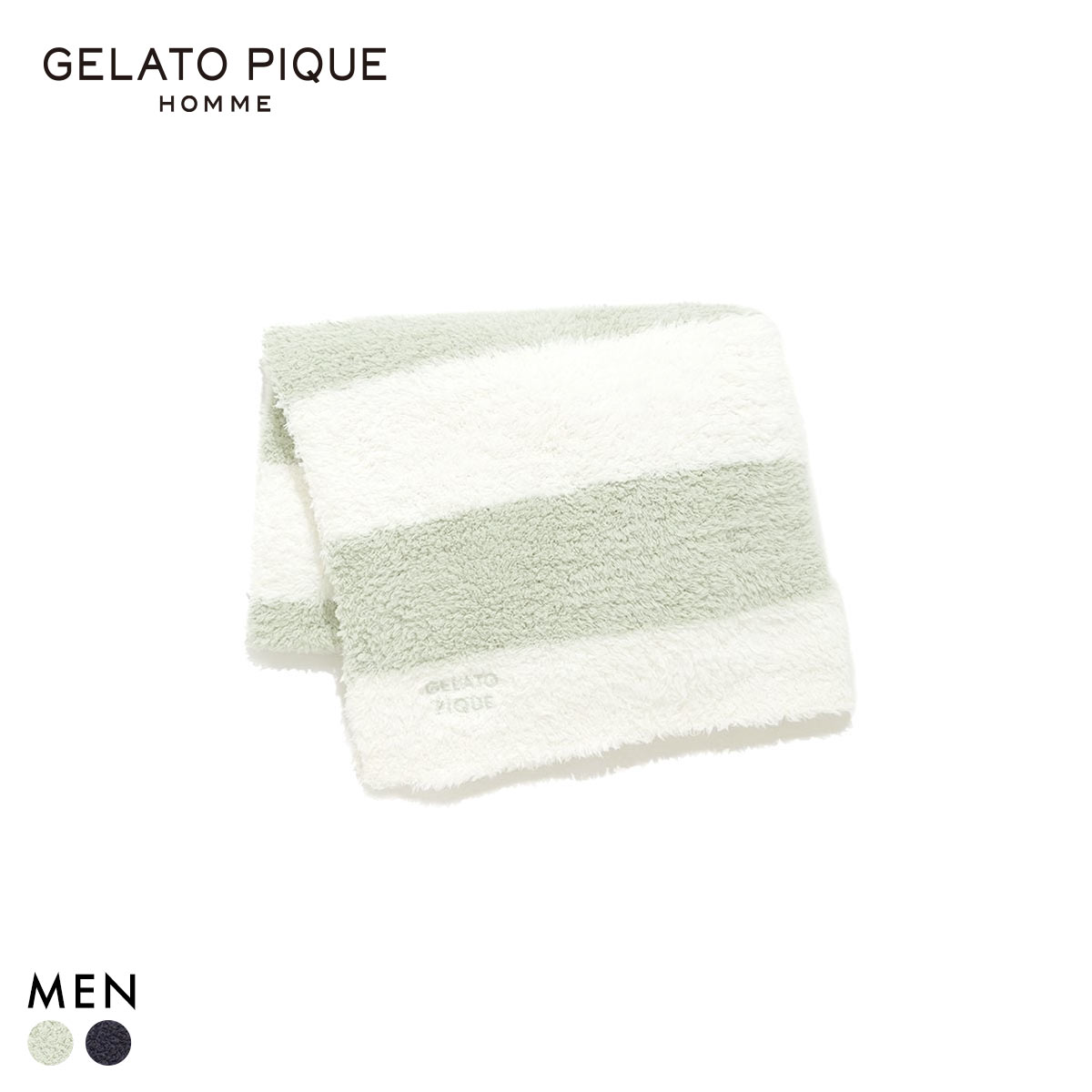 ジェラートピケ オム メンズ ジェラート2ボーダーブランケット ジェラピケ gelato pique HOMME