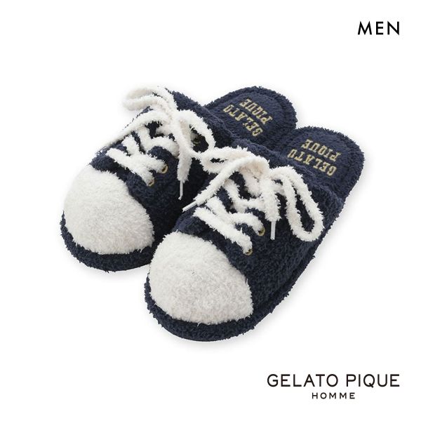 ジェラートピケ オム メンズ スポーティーベアスニーカー風ルームシューズ ジェラピケ gelato pique HOMME